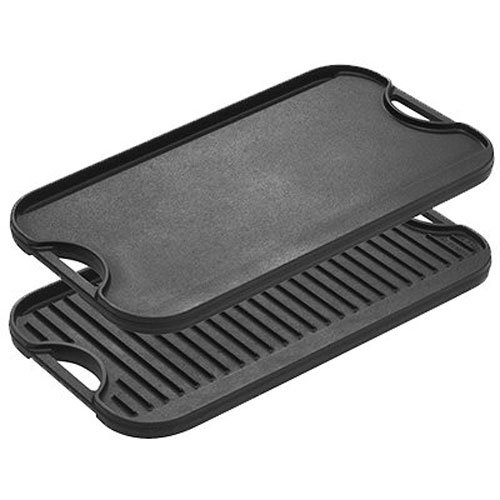 Lodge Pre-Seasoned Cast Iron Reversible Grill/Griddle with Handles