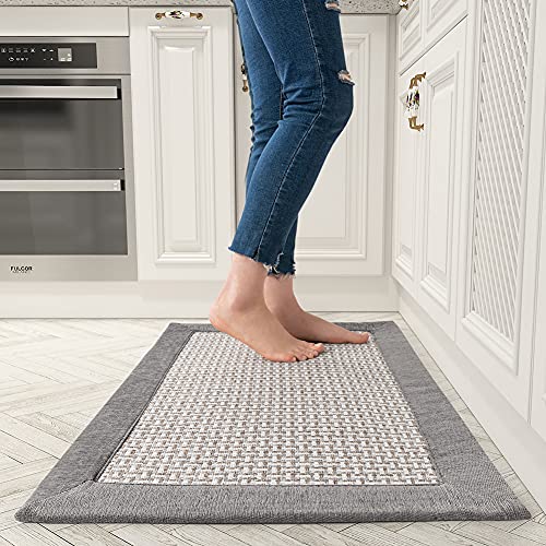 Kitchen Floor Mats for in Front of Sink Kitchen Rugs and Mats Non-Skid Twill Kitchen Mat Standing Mat Washable
