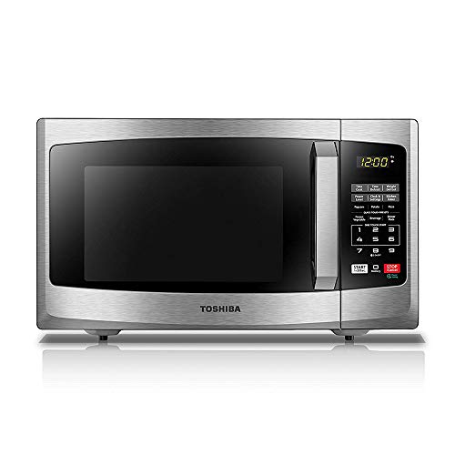 Toshiba EM925A5A-SS Microwave Oven with Sound On/Off ECO Mode and LED Lighting, 0.9 Cu. ft/900W, Stainless Steel